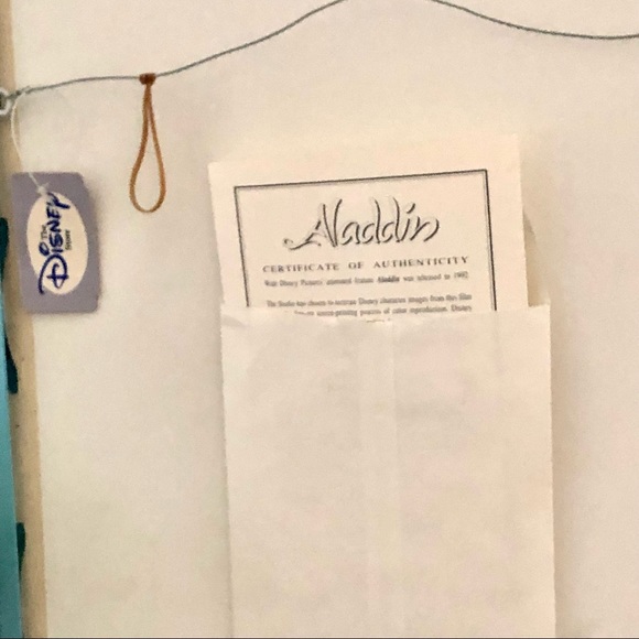 Disney Aladdin Framed Silk Screen Fine Art - Picture 5 of 10